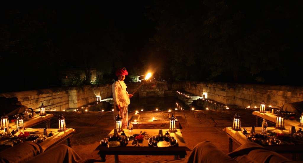 Dinner by the stepwell copy